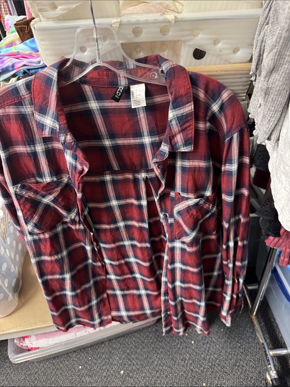 Divided button down size 10 // 082128